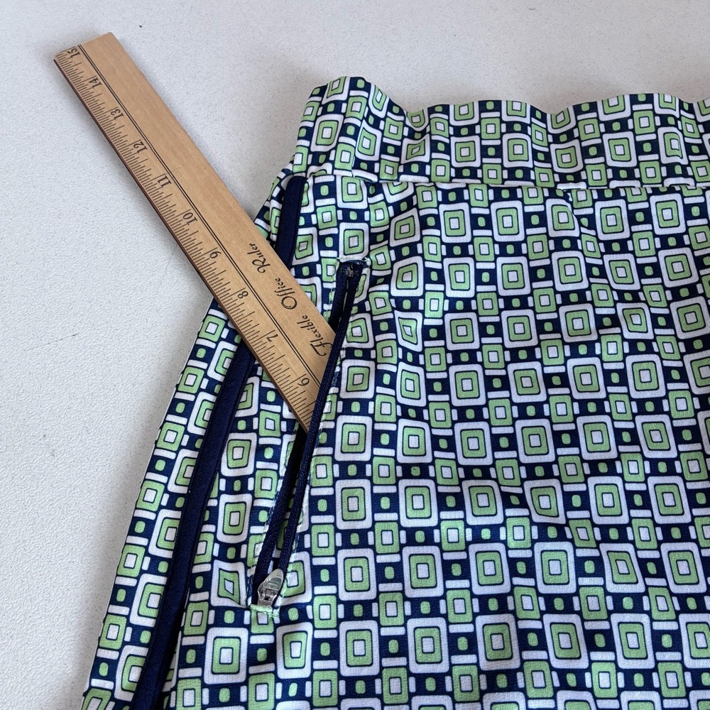 Bette & Court Tennis Skort Womens Large Pull On Zip Pockets Geometric Golf - Picture 5 of 9